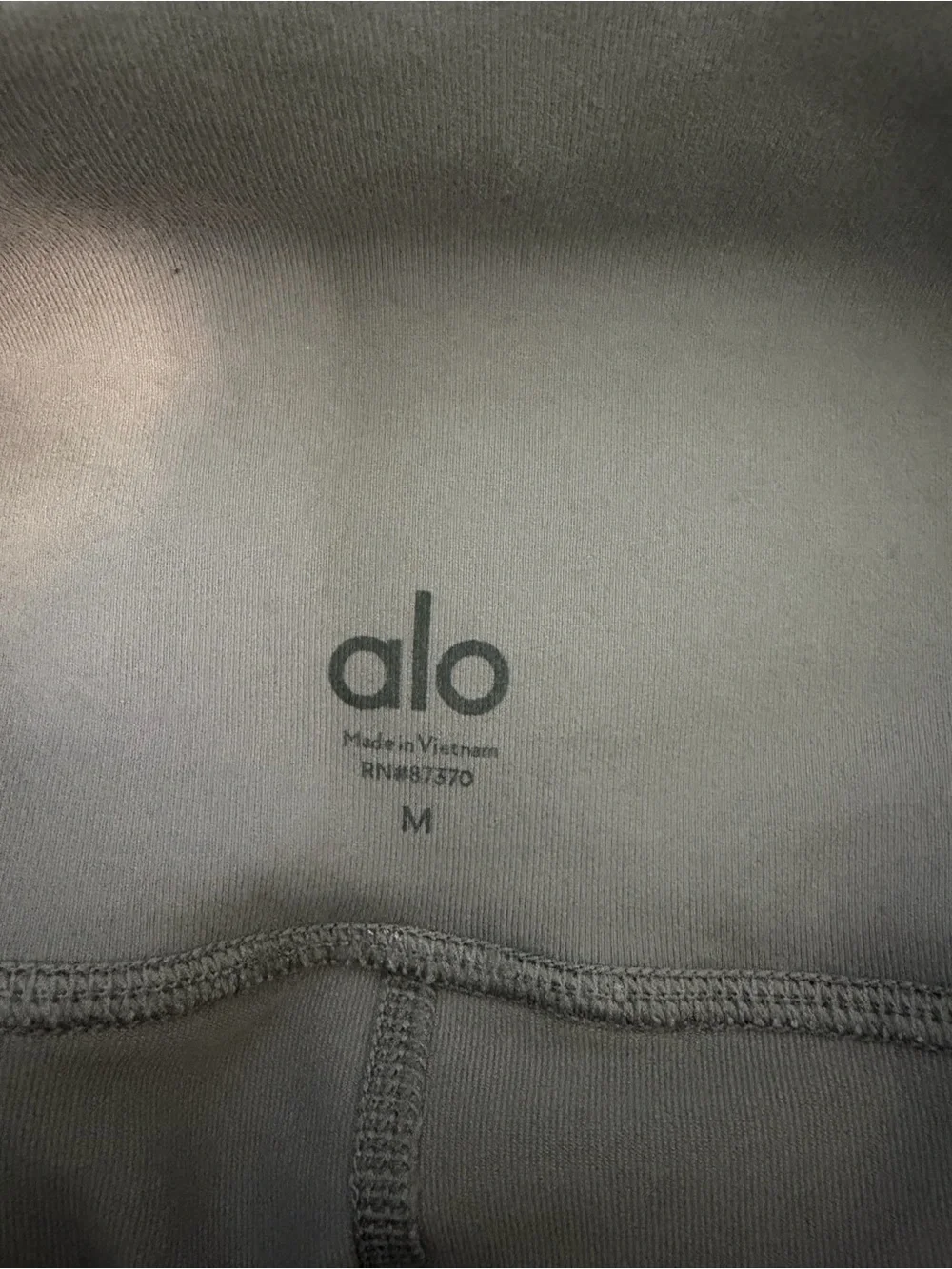 ALO Medium Gray Moto Leggings Size Medium